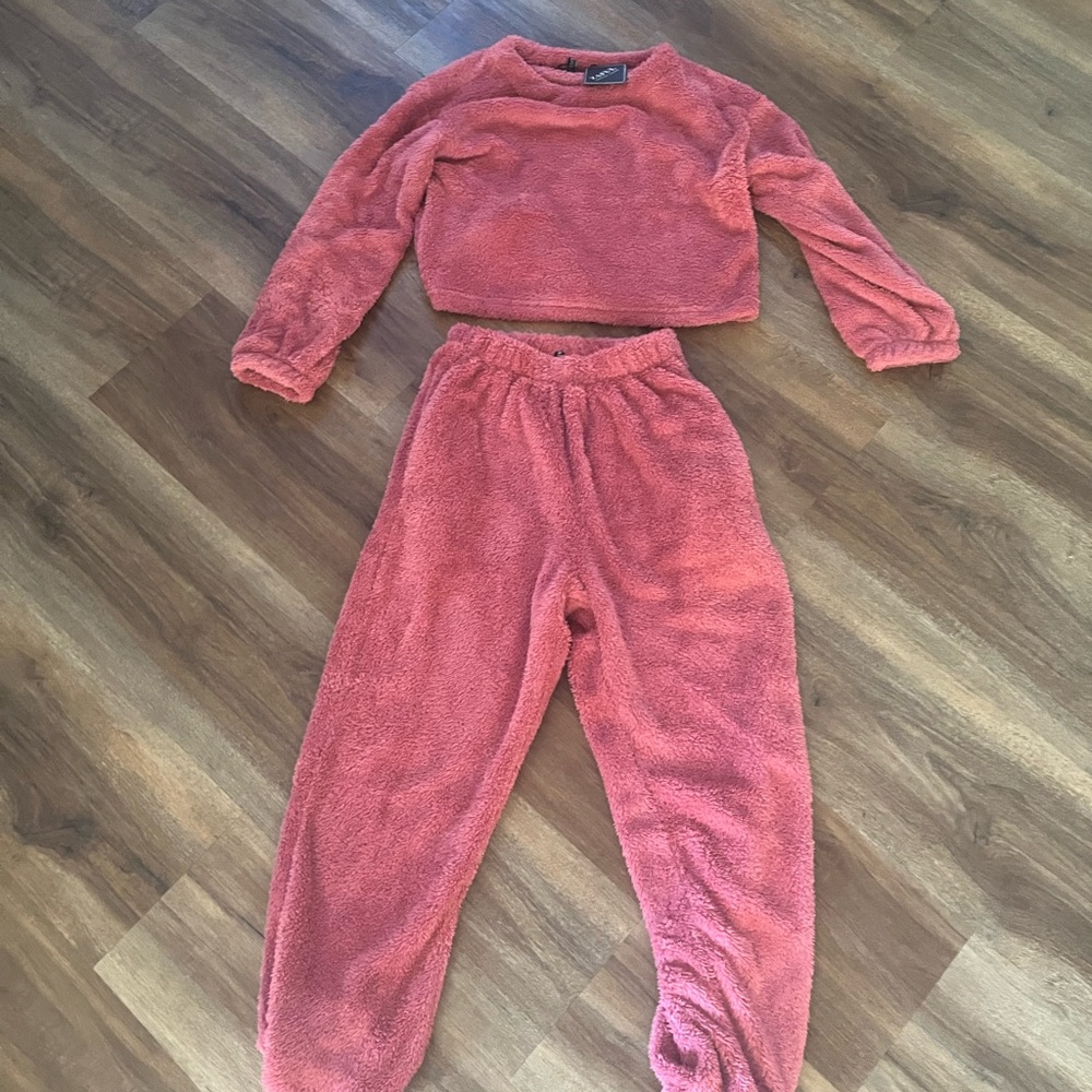 Zaful Plush Pink Lounge Wear